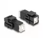 DeLOCK Keystone-moduuli USB 2.0 Type-B-naaras - USB 2.0 Type-B-naaras musta