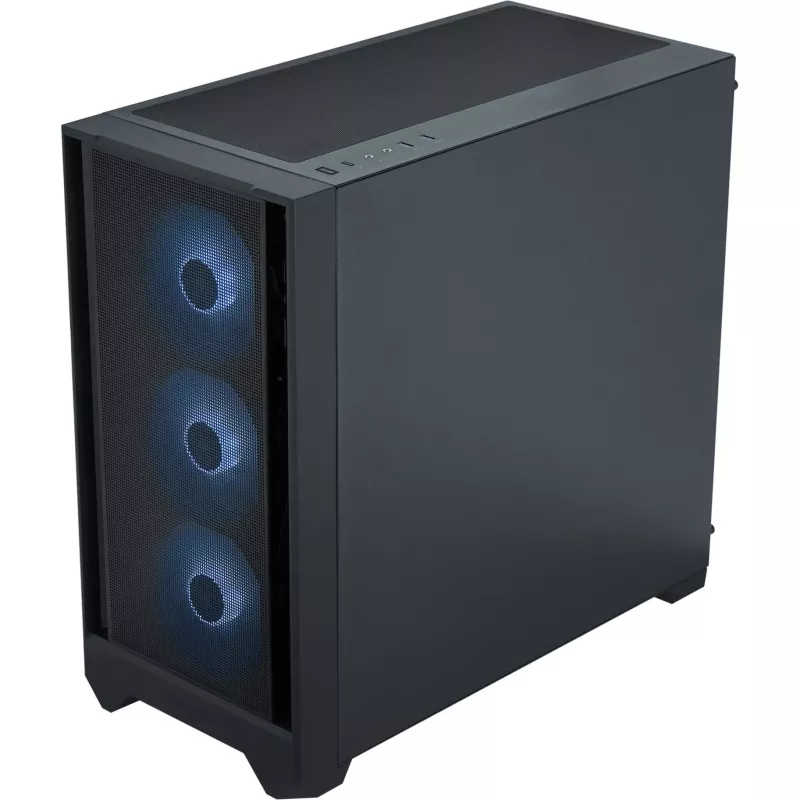 PC-kotelo Silentware Flow 110 A-RGB musta — Mid-Tower-kotelo, karkaistu lasisivupaneeli