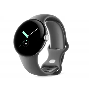 Google Pixel Watch – kiillotettu hopea – älykello rannekkeella