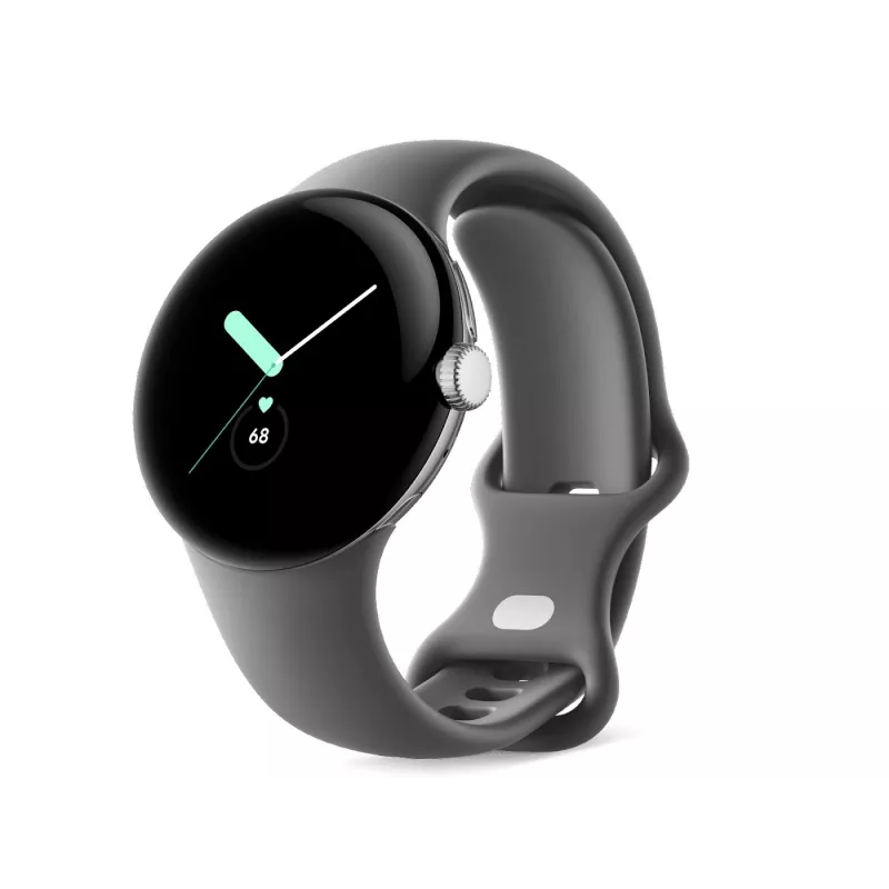 Google Pixel Watch – kiillotettu hopea – älykello rannekkeella
