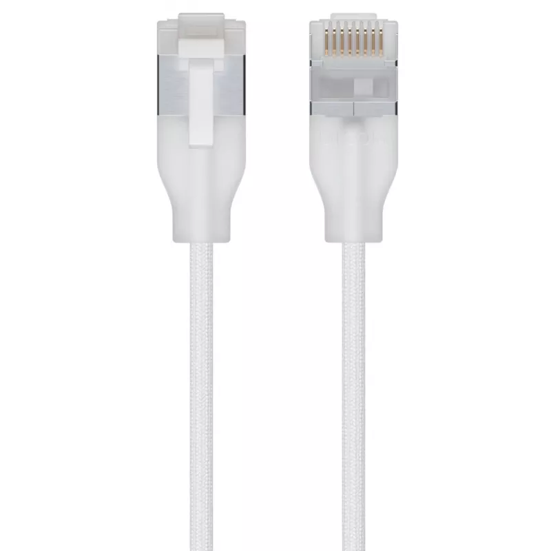 Verkko-patch-kaapeli UBIQUITI UACC-Cable-Patch-EL-C6A 0,15 m Cat6a RJ-45 läpinäkyvä valkoinen