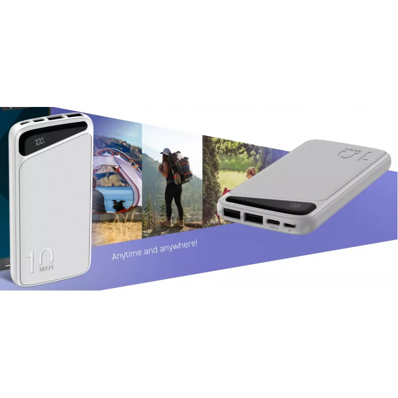 Kannettava varavirtalähde Navitel PWR10 MX VALKOINEN 10000 mAh