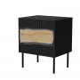 Cama INSERTO yöpöytä, 2 kpl, 50x40x61.5 cm, musta + LED