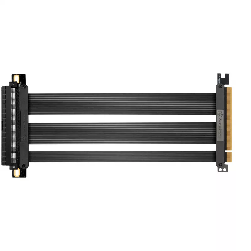 SilverStone SST-RC05-220 PCIe 4.0 x16 -riser-kaapeli, 22 cm, musta