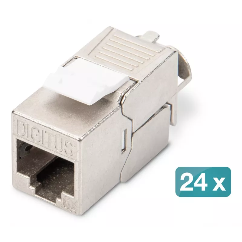 Digitus modulaarinen patch-paneeli 24-porttia DN-91410-24 RJ-45 Cat6a harmaa