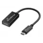 USB Type-C – DisplayPort audio- ja videomuunnin MediaRange MRCS235, 20 cm kaapeli, musta