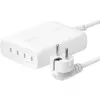 Belkin BoostCharge Pro 200 W 4-porttinen USB-C GaN -seinälaturi, valkoinen (WCH015VFWH)