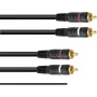 RCA-kaapeli Omnitronic 3020940N 2x2 maadoitettu 1,5 m
