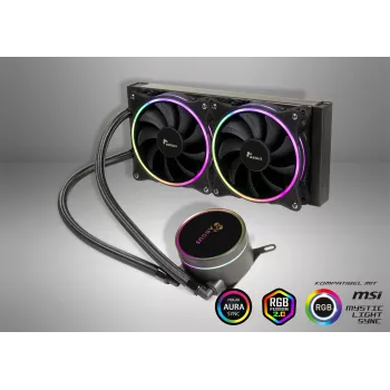 Jäähdytin Inter-Tech nestejäähdytys CPU Argus Iceman LC-240 RGB