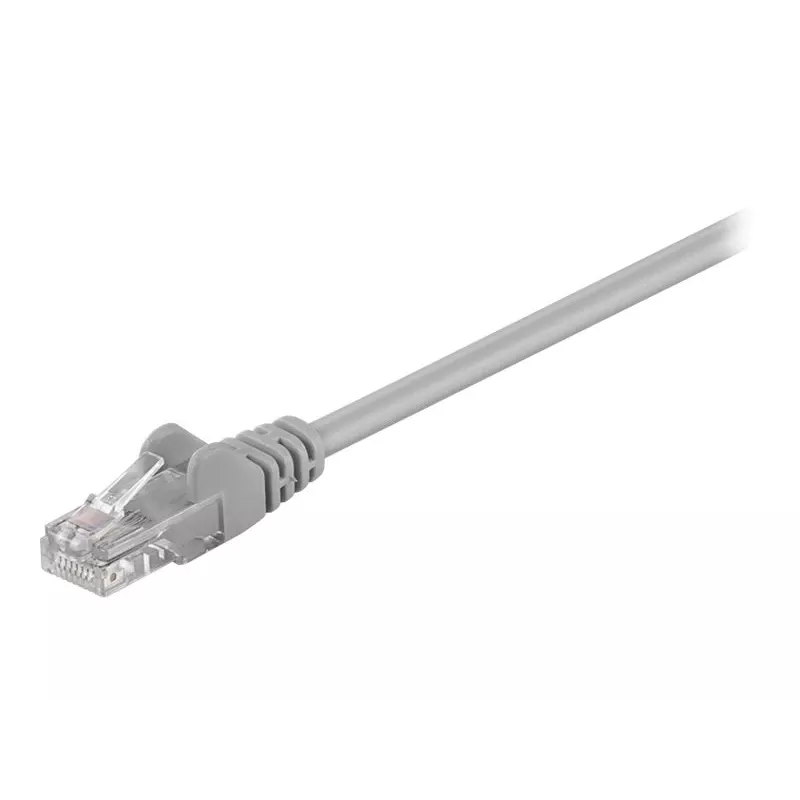Wentronic Goobay - patchkaapeli - RJ-45 (uros) - RJ-45 (uros) - 25,0 m - UTP - CAT 5e - muotoiltu - harmaa (95635)