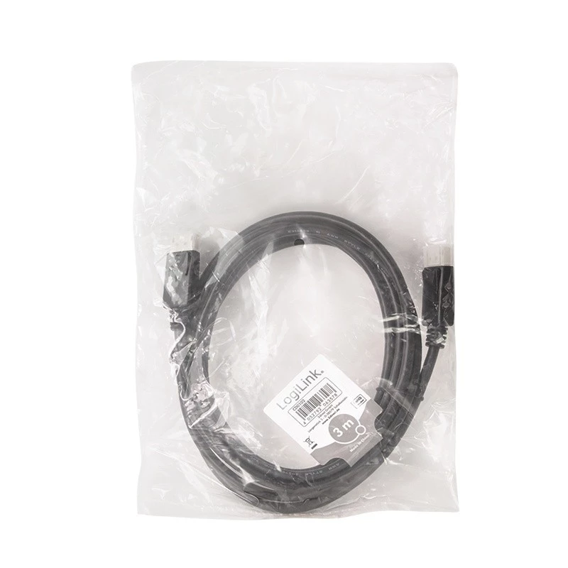 LogiLink DisplayPort-kaapeli 3 m musta CD0102