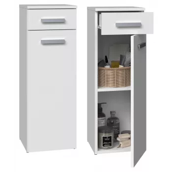 Kylpyhuoneen puolipylväs laatikolla Top E Shop Nel 30×30×85 cm valkoinen mattapinta