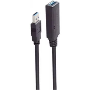 USB-kaapeli ShiverPeaks BS13-39095 20 m USB A musta 5 Mbit/s