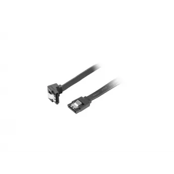 SATA III -kaapeli LANBERG CA-SASA-13CU-0050-BK 0,5 m, SATA 7-pin - 7-pin, 6 Gbit/s, musta