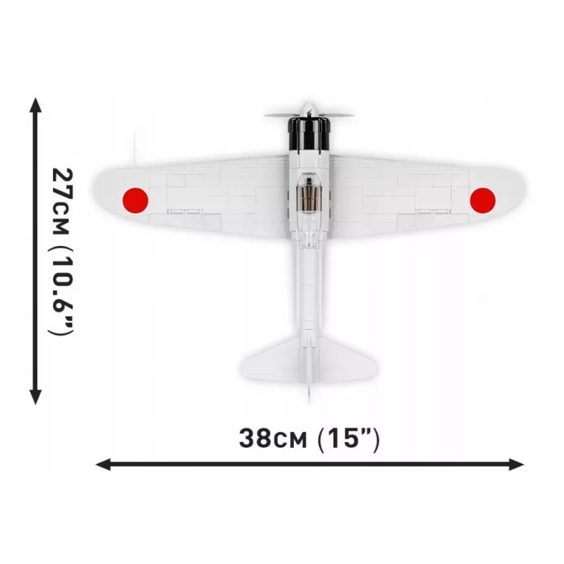 Rakennussarja Cobi Mitsubishi A6M2 ”Zero-Sen” — 347 osaa, suositeltu ikä 3+