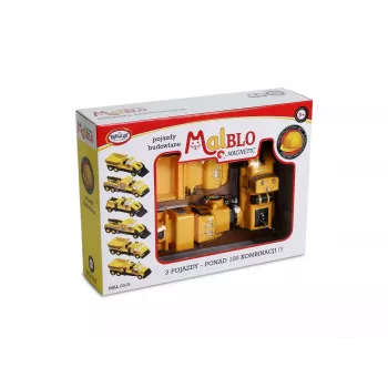 Ajoneuvosarja Popular Playthings Mix or Match Vehicles Construction musta keltainen