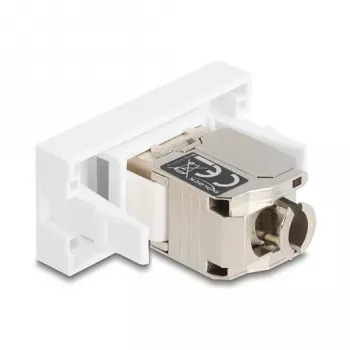 Verkko RJ45-moduuli DELOCK 90904 Cat.6A LED-valolla Keystone-paneeleihin ja patch-paneeleihin