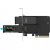 PCIe-sovitinkortti icybox MB312M4P-B — 2× M.2 NVMe PCIe 4.0 x8 -väylään (bifurkaatio)