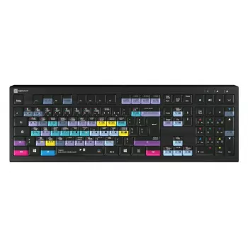 Näppäimistö Logickeyboard ASTRA 2 USB AZERTY englanti musta