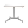 Tietokonepöytälevy Leitz 65360001 neliö alumiini valkoinen 600x800x750mm