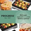Sähköinen 2-in-1-terveysgrilli Progress EK5854PVDE tarttumattomilla levyillä ja säädettävällä lämpötilalla