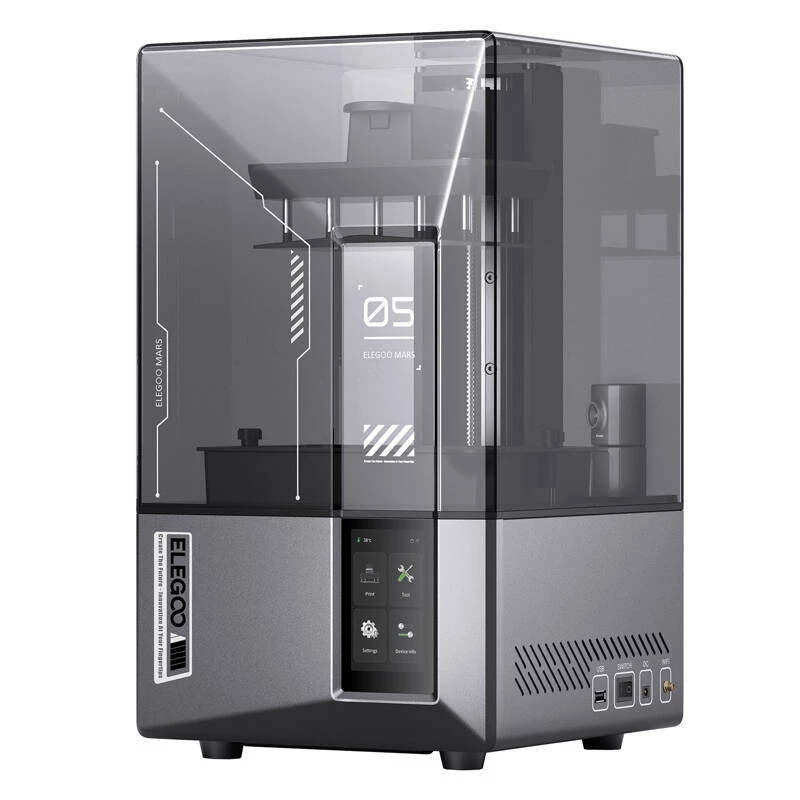 Resin-3D-tulostin Elegoo Mars 5 Ultra 4K-resoluutio LCD (malli 50.101.013300)