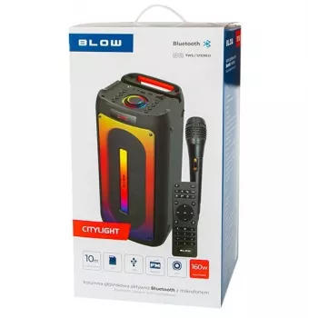 Bluetooth-kaiutin CityLIGHT + kaukosäädin + mikrofoni