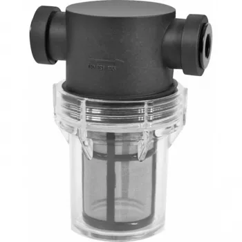 Alphacool ES Big Inline hiukkassuodatin 2x G1/4 IG, musta/läpinäkyvä (29145)