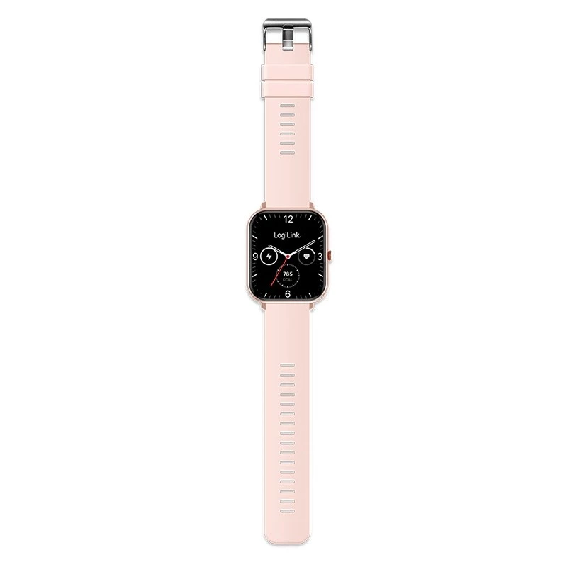 Älykello LCD, BT5.2 IP68, pinkki