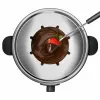 Fondue-sarja Taurus FF2 2 L 8 henkilölle, ruostumaton teräsrunko, 1000 W, 230 V, musta/hopea