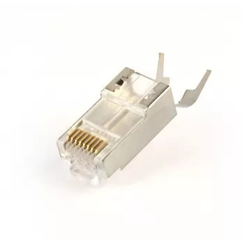 RJ45-liitin GEMBIRD CAT7 8P8C kullattu 15µ FTP/SFTP, 100 kpl:n pakkaus