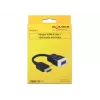 Delock 65587 HDMI-A-uros–VGA (D-Sub 15) -naaras -sovitin äänellä, musta/valkoinen