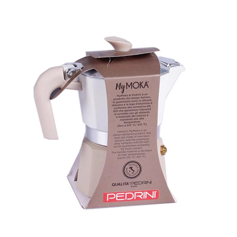 Mokkapannu Pedrini 02CF168 — alumiininen espressokeitin liedelle, 3 kupin tilavuus