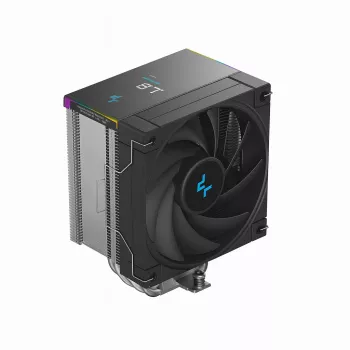 Ilmanjäähdytin DeepCool AK500S Digital SE — 120 mm:n tuuletin, tukee LGA1700/AM5/AM4- ja Intel LGA115x/1200-kantoja, musta