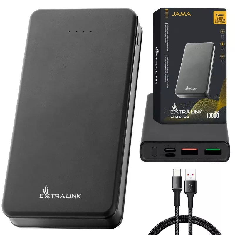 Kannettava varavirtalähde Extralink EPB-078B 10000mAh