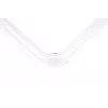 Alphacool ROH1020312 HardTube 16/11 mm borosilikaattilasiputki, 90° kulma, 20/40 cm, kirkas