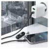 USB-kaapeli RealPower MagneticCharge2 1m musta pikalataus tiedonsiirto