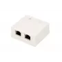 Pinta-asennettava verkkorasia Extralink EX.9649 — 2x RJ45 Cat5e STP