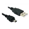 USB-kaapeli DeLOCK 82252 USB 2.0 1,5 m USB A Mini-USB B musta
