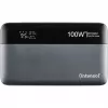 Powerbank INTENSO 7350050 — 20000 mAh, 1× USB-A + 2× USB-C, 100 W kokonaislähtöteho, musta/harmaa