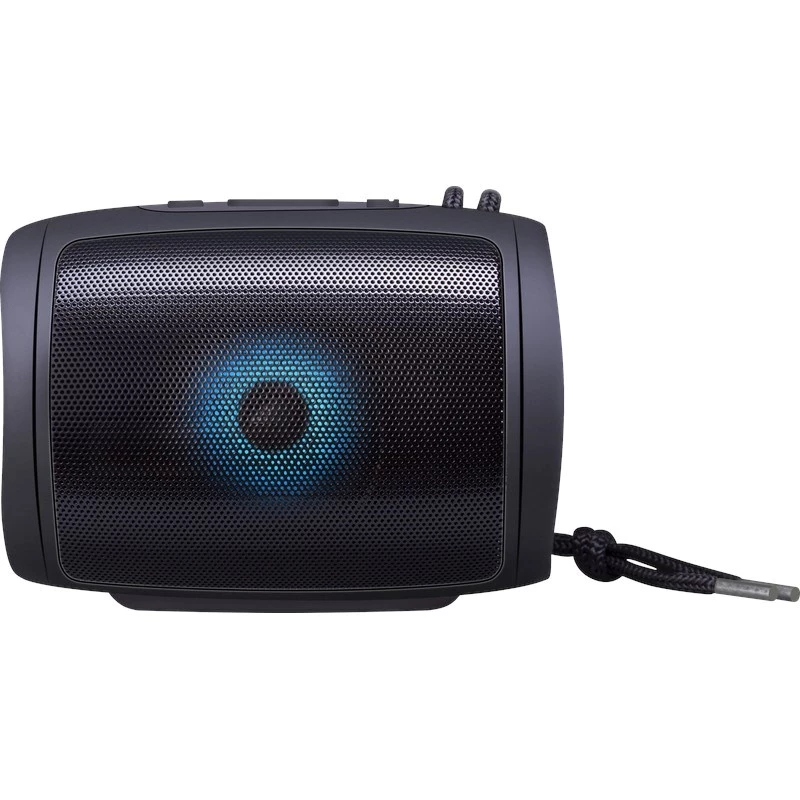 DEFENDER Enjoy S200 65200 kannettava Bluetooth-kaiutin, TWS, 5 W, LED-valo, FM, microSD, 10 h akku, musta