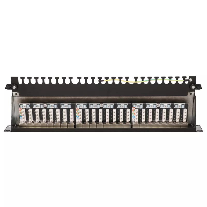 Patch-paneeli - Extralink CAT6A STP, 24 porttia