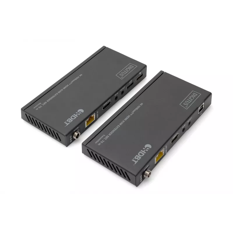 KVM-jatkosarja Digitus 4K HDBaseT HDMI 70 m johdollinen