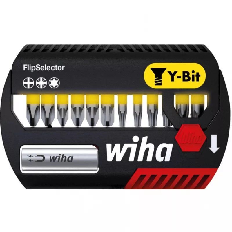Wiha FlipSelector Y -kärkisarja, 13 kpl, 25 mm, PH/PZ/TX (41827)