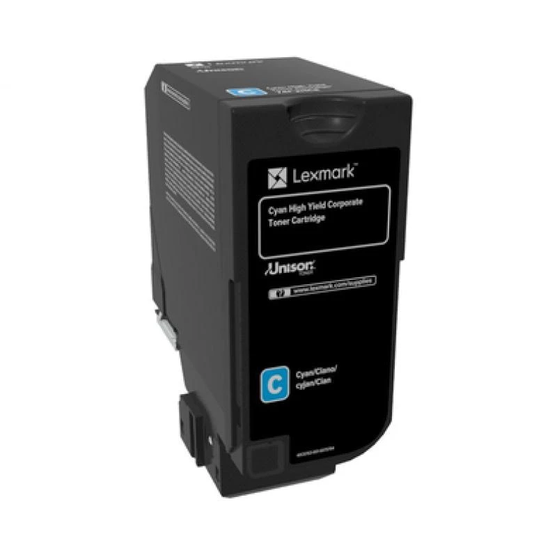 Lexmark 74C2HCE -värikasetti syaani Return Program Corporate 12K sivua