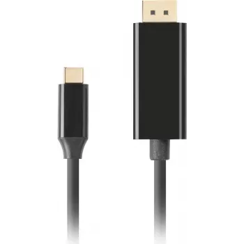 LANBERG kaapeli USB-C pistoke -> DisplayPort pistoke 0,5 m 4K 60Hz musta