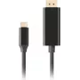 LANBERG kaapeli USB-C pistoke -> DisplayPort pistoke 0,5 m 4K 60Hz musta