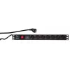 Ylijännitesuoja LogiLink PDU7C01 musta 7 pistorasiaa 230 V 2 m
