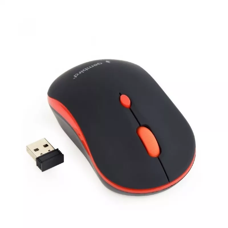 GEMBIRD MUSW-4B-03-R langaton optinen hiiri MUSW-4B-03-R 1600 DPI nano USB musta-punainen