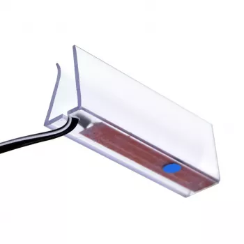 Hyllyyn asennettava LED-valaisin cama meble Cama suorakaiteen muotoinen pinta-asennus 3LED, musta, kylmä valkoinen